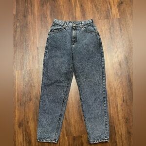 Vintage Lee Dark Wash High Rise Mom Jeans 80s 90s